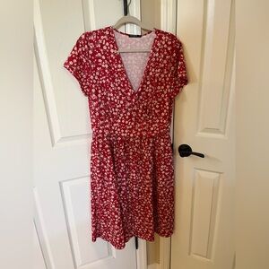 Red Floral Dress